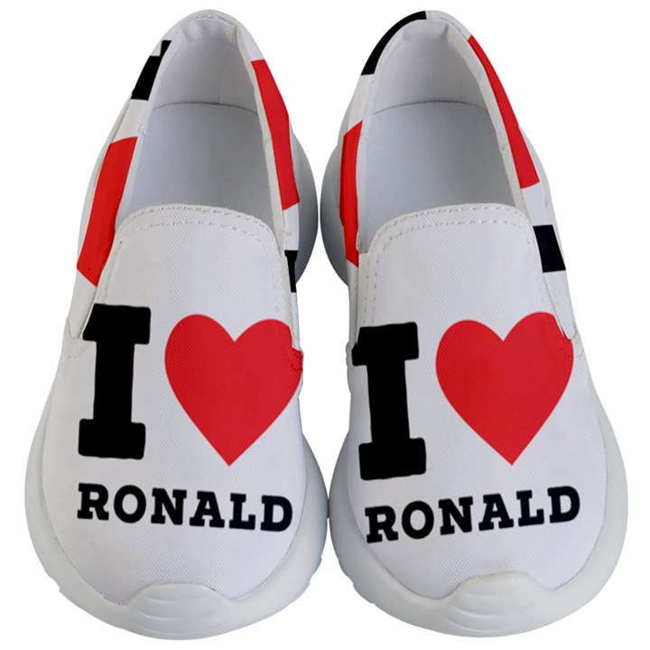 I love ronald Kids Lightweight Slip Ons