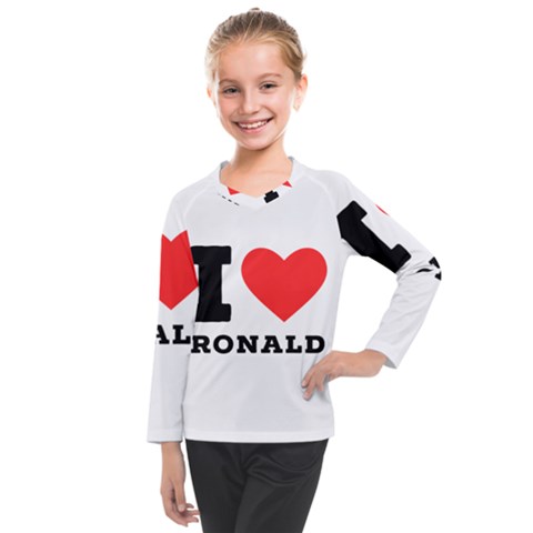 I Love Ronald Kids  Long Mesh Tee by ilovewhateva