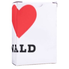 I Love Ronald Playing Cards Single Design (rectangle) With Custom Box by ilovewhateva