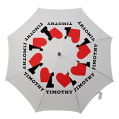 I Love Timothy Hook Handle Umbrellas (large) by ilovewhateva