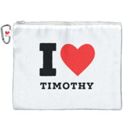 I Love Timothy Canvas Cosmetic Bag (xxxl) by ilovewhateva