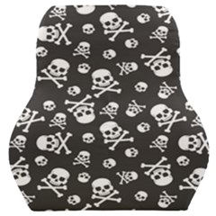 Skull Crossbones Seamless Pattern Holiday-halloween-wallpaper Wrapping Packing Backdrop Car Seat Back Cushion 