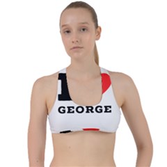 I Love George Criss Cross Racerback Sports Bra by ilovewhateva