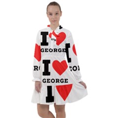 I Love George All Frills Chiffon Dress by ilovewhateva