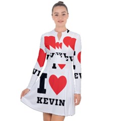 I Love Kevin Long Sleeve Panel Dress by ilovewhateva