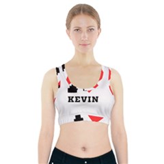 I Love Kevin Sports Bra With Pocket by ilovewhateva