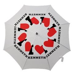 I Love Kenneth Hook Handle Umbrellas (small) by ilovewhateva