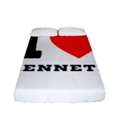 I Love Kenneth Fitted Sheet (full/ Double Size) by ilovewhateva