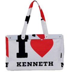 I Love Kenneth Canvas Work Bag by ilovewhateva