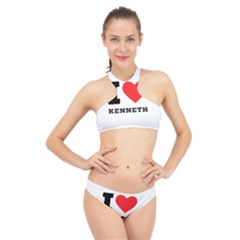 I Love Kenneth High Neck Bikini Set by ilovewhateva
