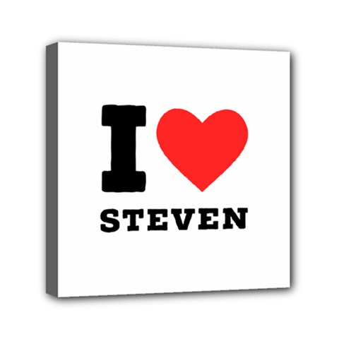 I Love Steven Mini Canvas 6  X 6  (stretched)