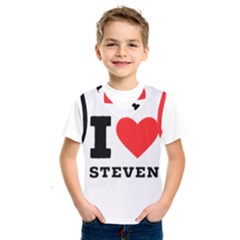 I Love Steven Kids  Basketball Tank Top by ilovewhateva