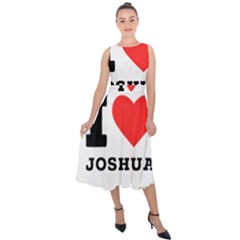 I Love Joshua Midi Tie-back Chiffon Dress by ilovewhateva