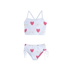 Hearts-36 Girls  Tankini Swimsuit by nateshop