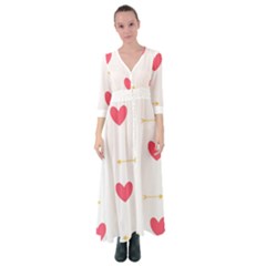 Hearts-36 Button Up Maxi Dress by nateshop