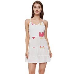 Hearts-36 Short Frill Dress