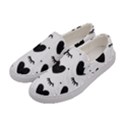 Hearts-57 Women s Canvas Slip Ons View2