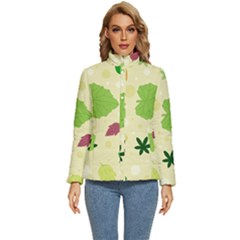 Leaves-140 Women s Puffer Bubble Jacket Coat by nateshop