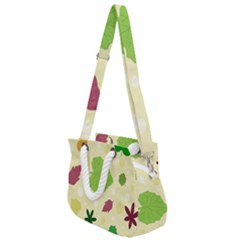 Leaves-140 Rope Handles Shoulder Strap Bag by nateshop