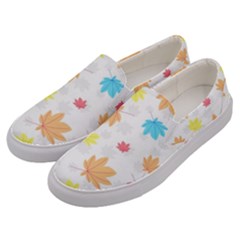 Leaves-141 Men s Canvas Slip Ons by nateshop