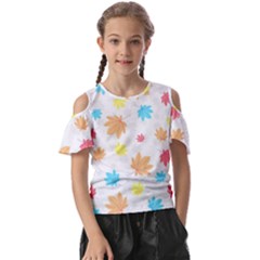 Leaves-141 Kids  Butterfly Cutout Tee by nateshop