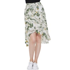 Leaves-142 Frill Hi Low Chiffon Skirt