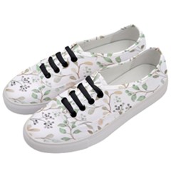 Leaves-147 Women s Classic Low Top Sneakers