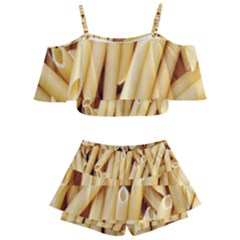 Pasta-79 Kids  Off Shoulder Skirt Bikini by nateshop