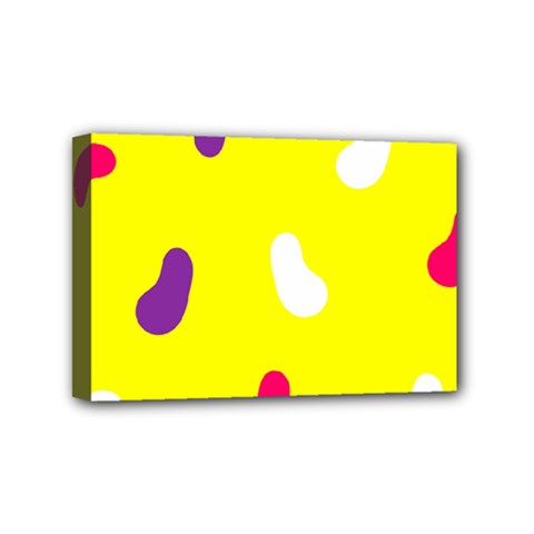 Pattern-yellow - 1 Mini Canvas 6  x 4  (Stretched)