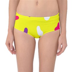 Pattern-yellow - 1 Mid-waist Bikini Bottoms by nateshop