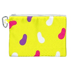 Pattern-yellow - 1 Canvas Cosmetic Bag (xl) by nateshop