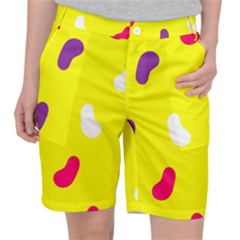 Pattern-yellow - 1 Women s Pocket Shorts