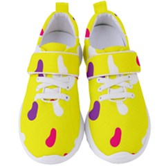 Pattern-yellow - 1 Women s Velcro Strap Shoes