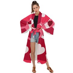 Pink-17 Maxi Kimono by nateshop