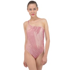 Pink-66 Classic One Shoulder Swimsuit by nateshop