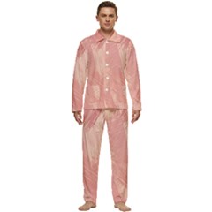 Pink-66 Men s Long Sleeve Velvet Pocket Pajamas Set by nateshop