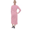 Pink-75 Velvet Maxi Wrap Dress View2