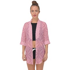 Pink-75 Open Front Chiffon Kimono by nateshop