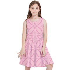 Pink-75 Kids  Skater Dress by nateshop