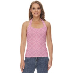 Pink-75 Basic Halter Top