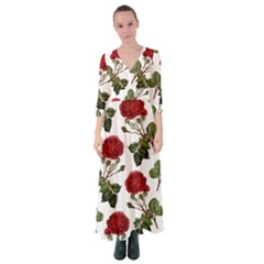 Roses-51 Button Up Maxi Dress by nateshop