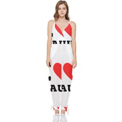 I Love Paul Sleeveless Tie Ankle Chiffon Jumpsuit by ilovewhateva
