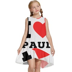 I Love Paul Kids  Frill Swing Dress by ilovewhateva