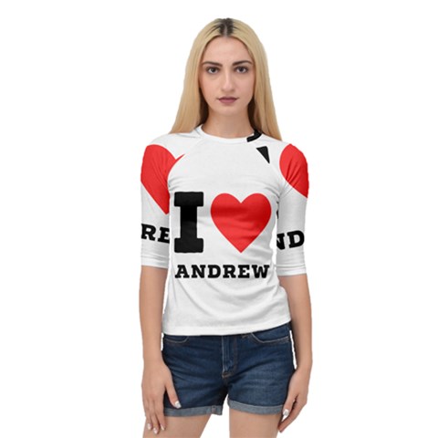 I Love Andrew Quarter Sleeve Raglan Tee by ilovewhateva