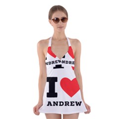 I Love Andrew Halter Dress Swimsuit  by ilovewhateva