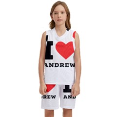 I Love Andrew Kids  Basketball Mesh Set by ilovewhateva