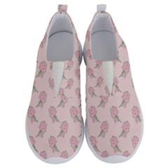 Flowers Bloom Blossom Pastel Pink Pattern No Lace Lightweight Shoes