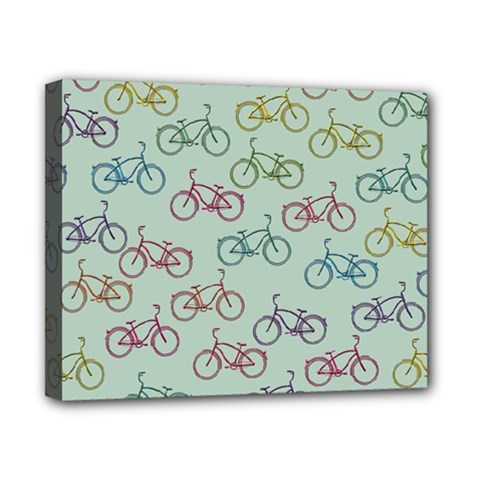 Bicycle Bikes Pattern Ride Wheel Cycle Icon Canvas 10  X 8  (stretched) by Jancukart