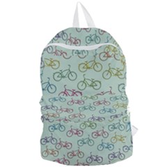 Bicycle Bikes Pattern Ride Wheel Cycle Icon Foldable Lightweight Backpack by Jancukart