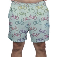 Bicycle Bikes Pattern Ride Wheel Cycle Icon Men s Shorts
